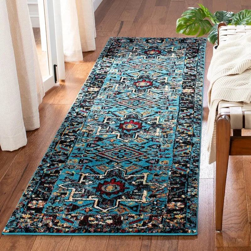 Bohemian Persian Geometric Runner Rug