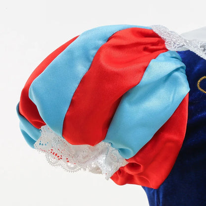 Disney Snow White Costume Dress With Cloak For Girls