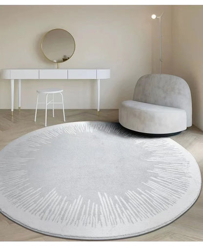 Fluffy Soft Light Luxury Round Plush Area Rug