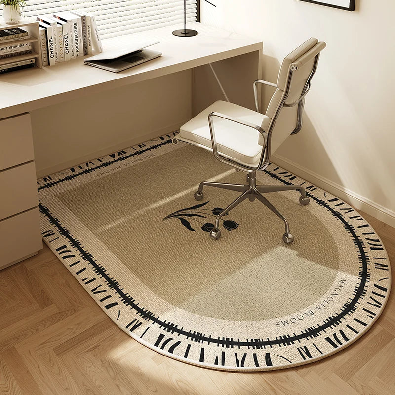 VIKAMA Computer Chair Non-Slip Floor Mat Bedroom Study Under Desk Chair Protection Carpet
