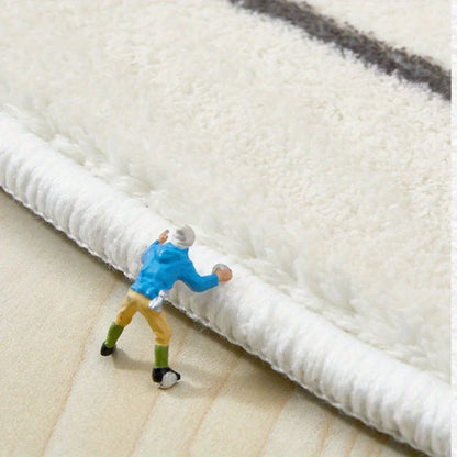 VIKAMA Green Lucky Carpet Soft Non-Slip Bedside Floor Mat Doormat Bedroom Rug Home Decor