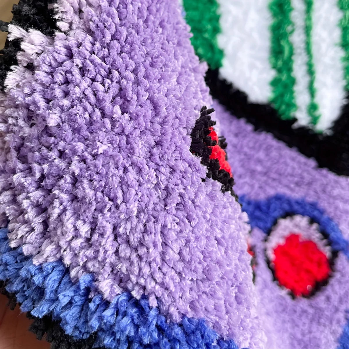 Purple Game Console Tufted Non-Slip Rug