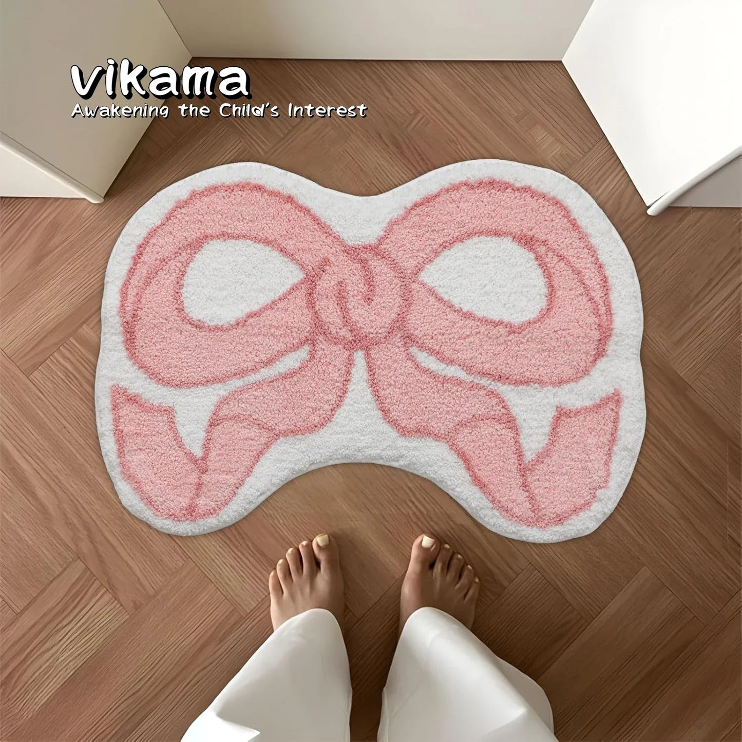 VIKAMA Creative Bow Area Rug