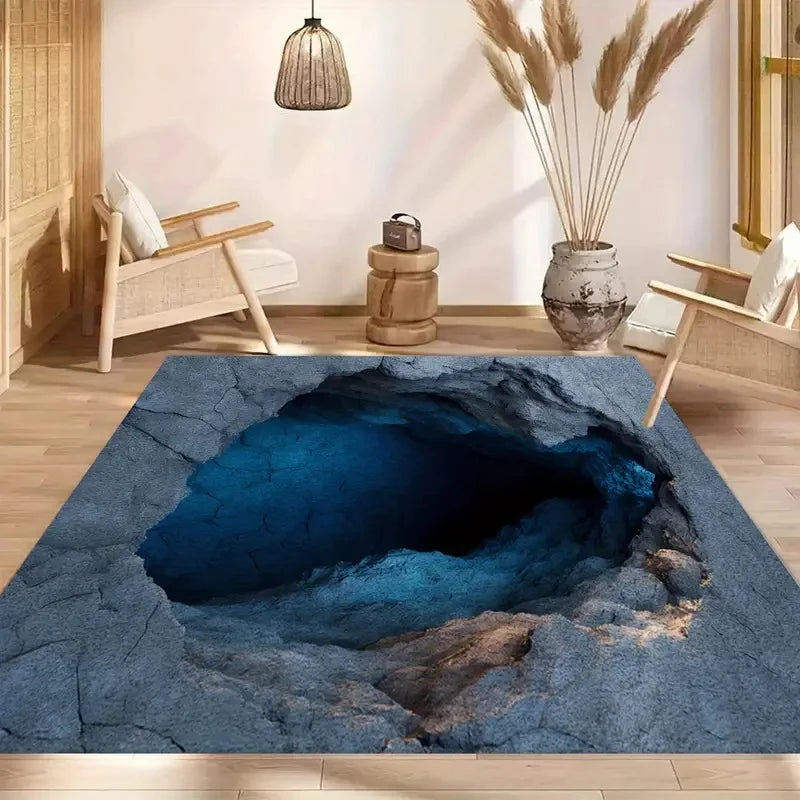 VIKAMA 3D Swimming Pool Fish Pond Non-Slip Area Rug