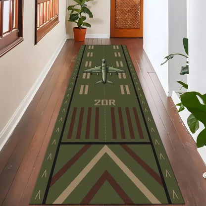 Airport Runway Aviation Kids Rug