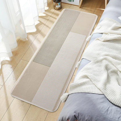 Cartoon Bedroom Long Strip Rug Plush Bedside Floor Mat Non-Slip Carpet Living Room Sofa Coffee Table Home Decor