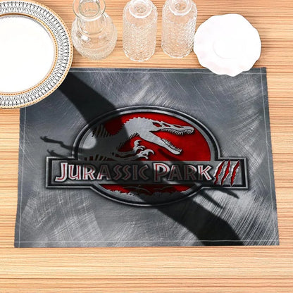 Jurassic Park Print Linen Kids Placemat Set