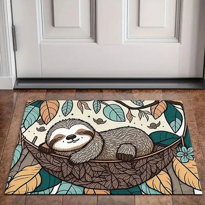 VIKAMA Cute Pet Sloth Corgi Non-Slip Doormat