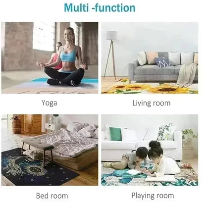 VIKAMA Aladdin Magic Carpet Minimalist Ethnic Rug Soft Non-Slip Living Room Kids Room Decorative Floor Mat Home Decor