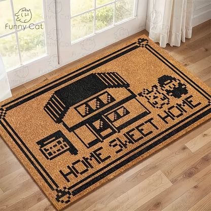 VIKAMA Home Sweet Home Anime Welcome Doormat