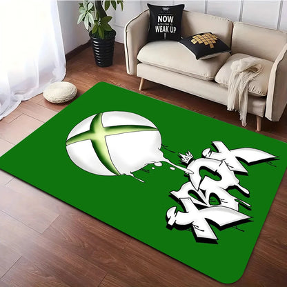 Xbox gaming large washable non-slip rug
