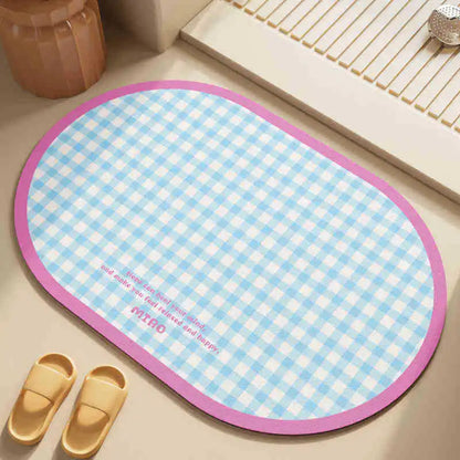 Quick-dry non-slip toilet bath mat