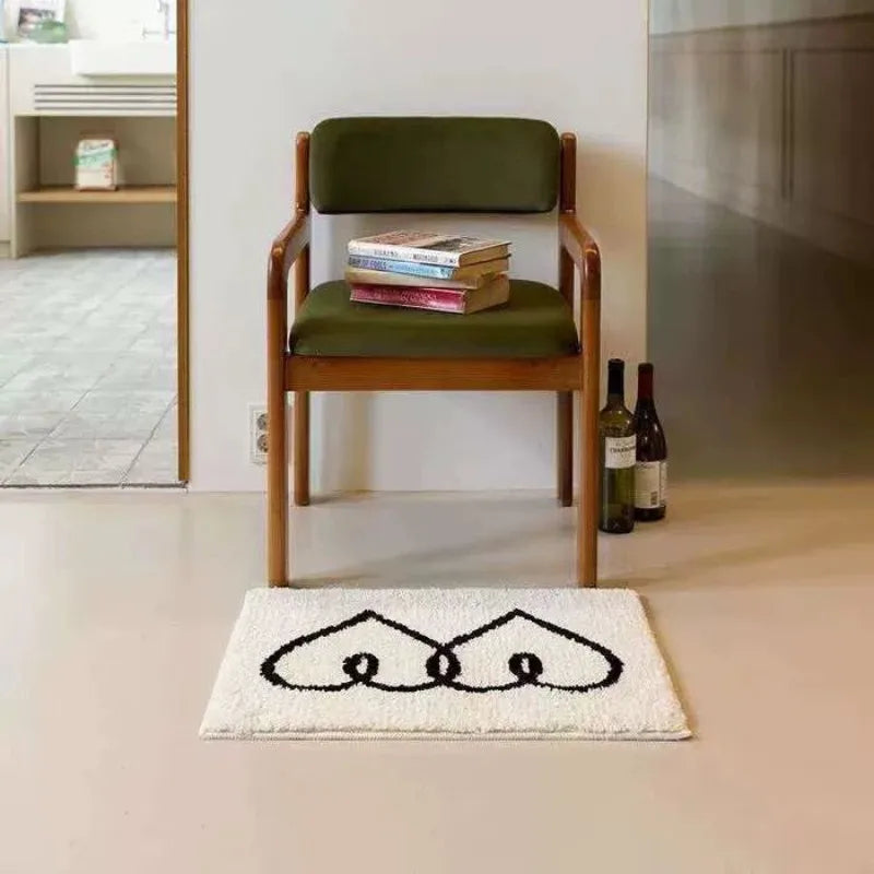 Thick tufted non-slip absorbent carpet