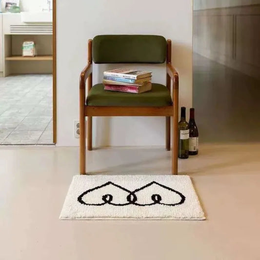 Thick tufted non-slip absorbent carpet