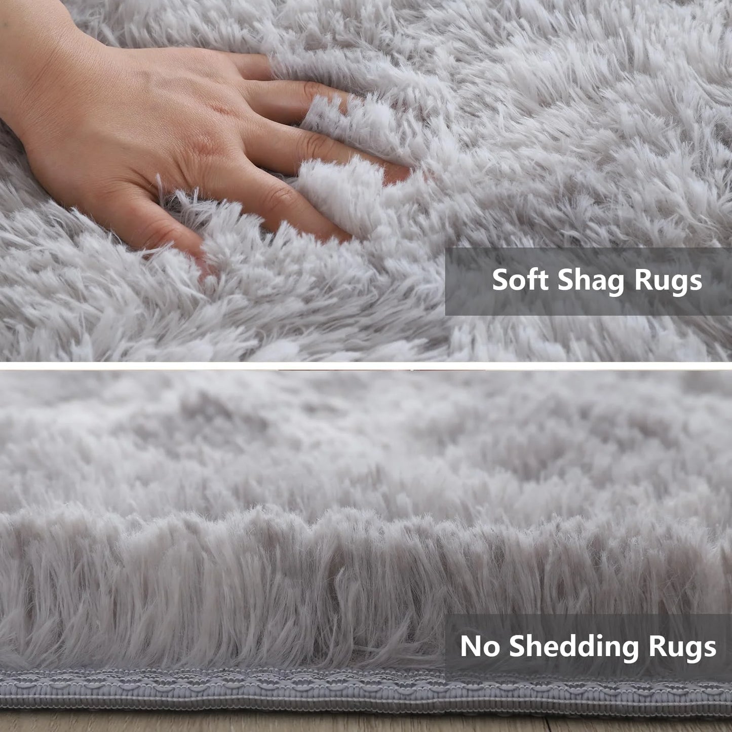 VIKAMA Ultra-Soft Puffy Indoor Area Rug