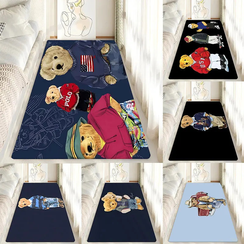 Cute Teddy Bear Non-Slip Floor Mat