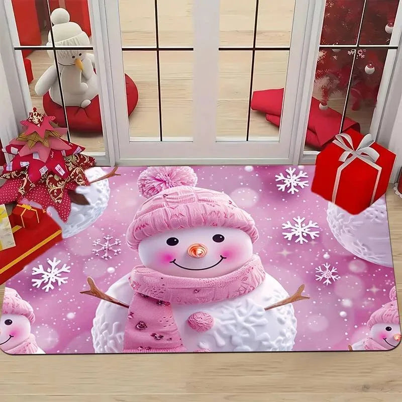 VIKAMA Snowman Christmas Anti-Slip Doormat