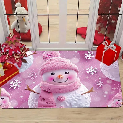 VIKAMA Snowman Christmas Anti-Slip Doormat