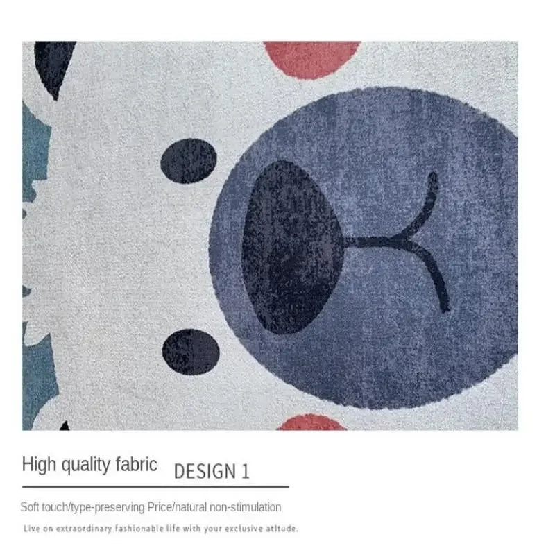 Cartoon Cute Round Non-Slip Area Rug
