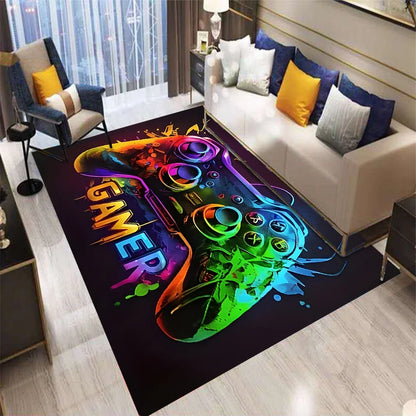 Gaming Controller Rug for Boys Room