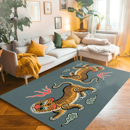 Bohemian Tiger Floral Rug