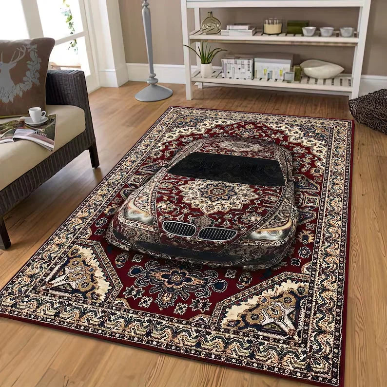 3D Optical Illusion Persian Style Area Rug