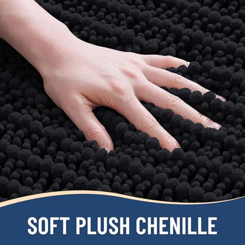 Olanly Chenille Soft Non-Slip Bath Rug