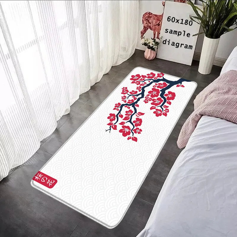 Japanese Sakura Moon Carpet Rug