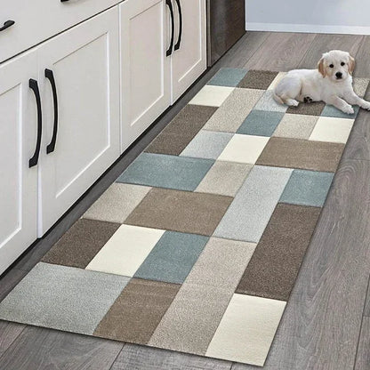 VIKAMA Geometric Non-Slip Floor Mat