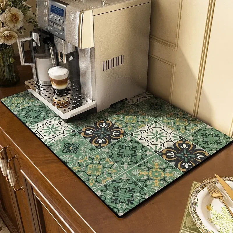 Diatomaceous Coffee Machine Absorbent Mat
