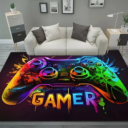 Gaming Controller Rug for Boys Room