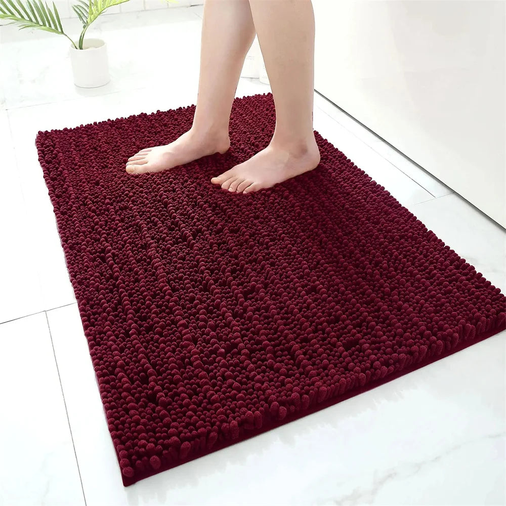 Olanly Chenille Thick Absorbent Bath Rug
