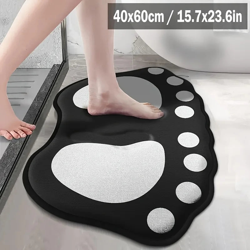 VIKAMA Cartoon Footprint Non-Slip Floor Mat