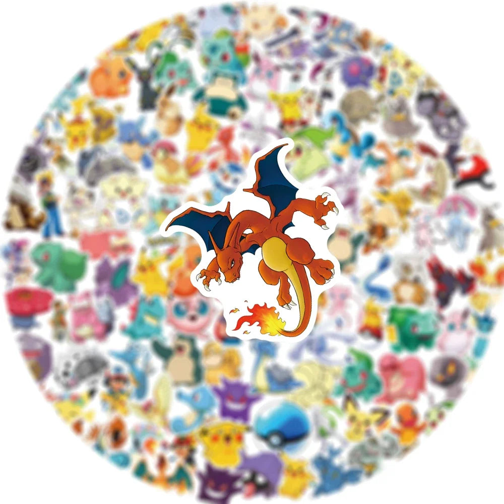 Pokemon Pikachu Waterproof Anime Sticker Set 50 200 Pieces