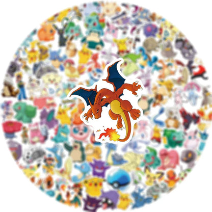 Pokemon Pikachu Waterproof Anime Sticker Set 50 200 Pieces