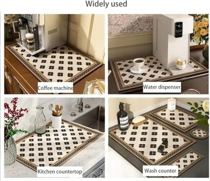 Diatomaceous Coffee Machine Absorbent Mat
