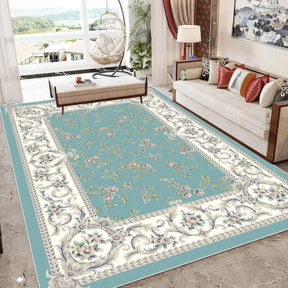 European Style Luxury Large Area Living Room Carpet Soft Home Decor Bedroom Sofa Floor Mat Custom Rug