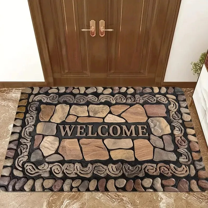 VIKAMA 3D Optical Illusion Non-Slip Doormat