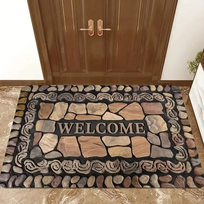 VIKAMA 3D Optical Illusion Non-Slip Doormat