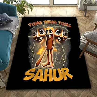 Funny Italian Brainrot Gaming Area Rug