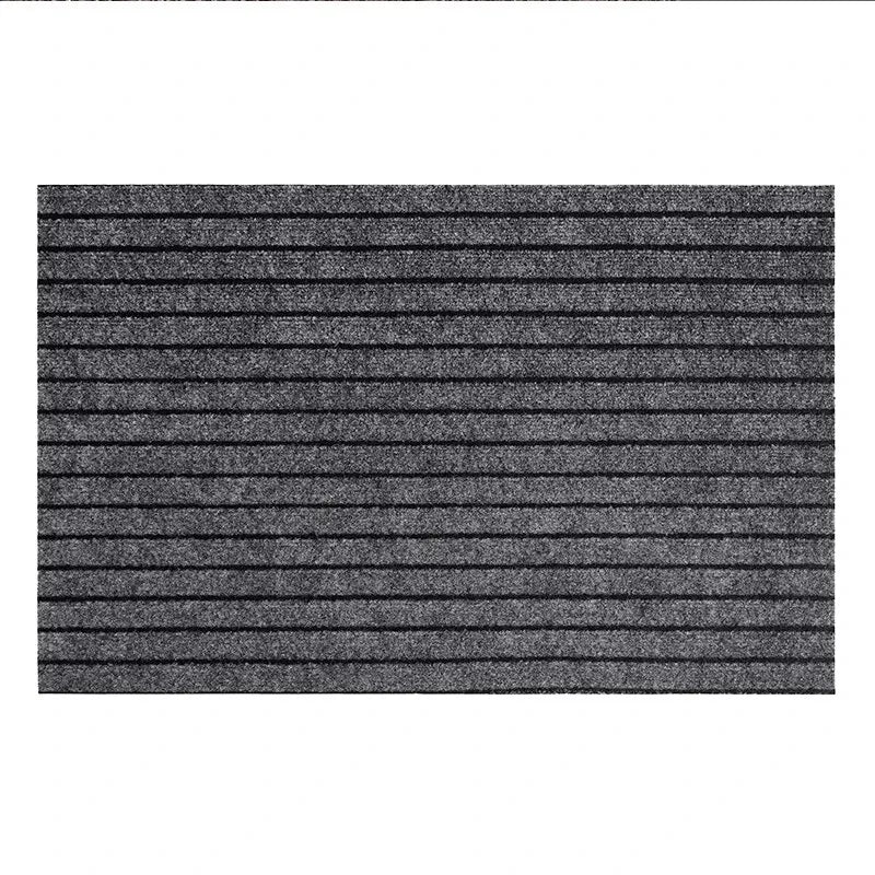 Modern Minimalist Square Floor Mat Durable Stain & Fade Resistant Non-Slip Rubber Backing Machine Washable Indoor Outdoor Rug