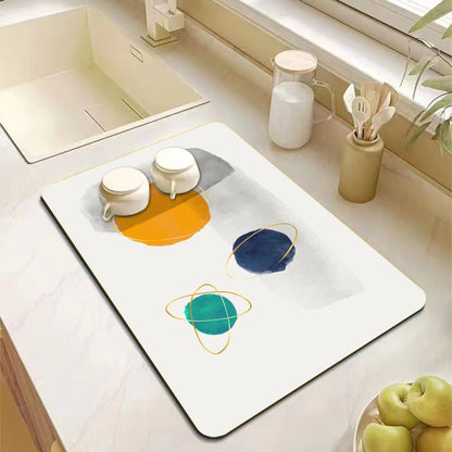 Kitchen Antiskid Dish Draining Mat
