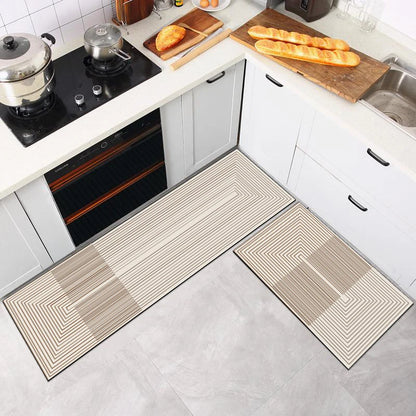 Long absorbent non-slip kitchen mat