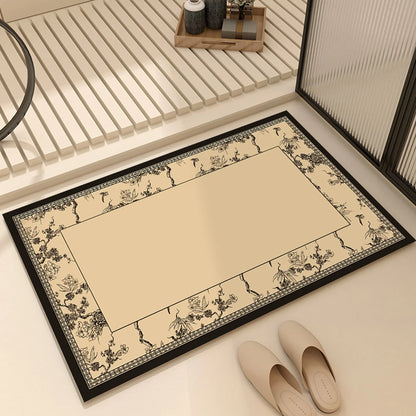 French Diatom Mud Bathroom Non-Slip Floor Mat