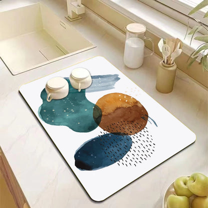 Kitchen Antiskid Dish Draining Mat