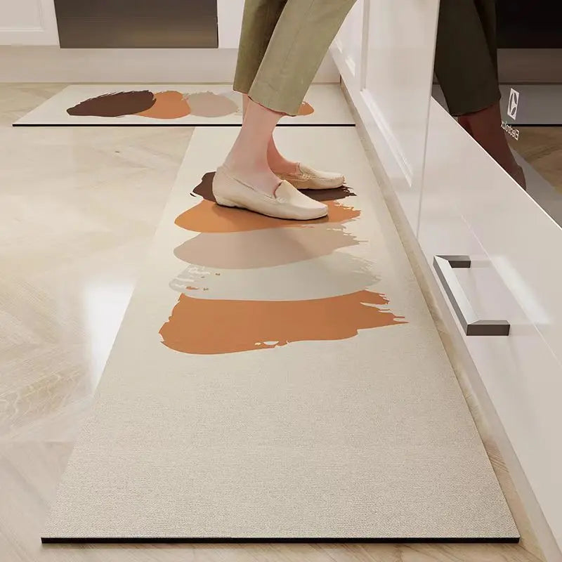 VIKAMA Diatomite Kitchen Mat Non-Slip Water & Oil Absorbent Floor Rug Bathroom Door Mat
