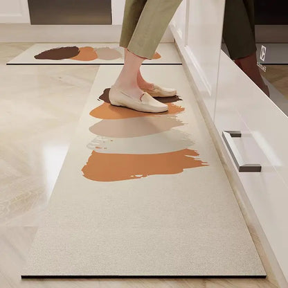 VIKAMA Diatomite Kitchen Mat Non-Slip Water & Oil Absorbent Floor Rug Bathroom Door Mat