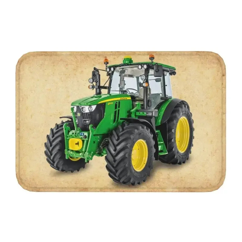 Funny Tractor Design Non-Slip Doormat Kitchen Bathroom Balcony Entryway Floor Mat Rug Home Decor
