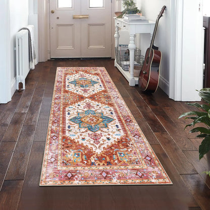 VIKAMA Non-Slip Hallway Runner Rug Machine Washable Kitchen Entryway Bedroom Laundry Carpet