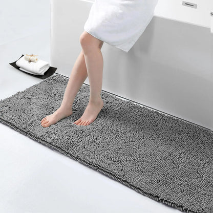 Olanly Chenille Soft Non-Slip Bath Rug